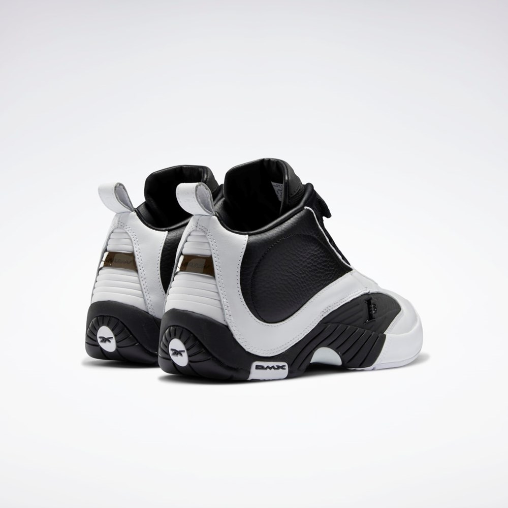 Reebok Answer IV Basketball Shoes Vita Svarta Silver | UPQTG-0472