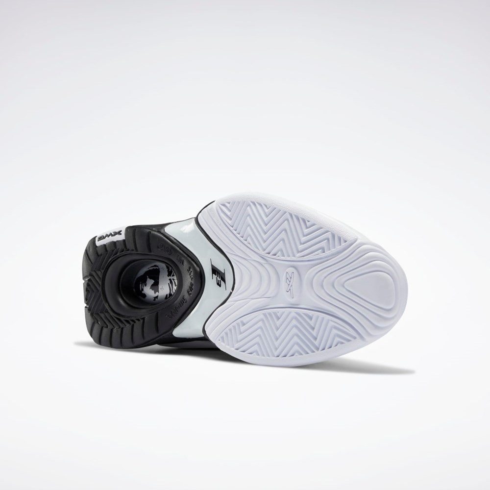 Reebok Answer IV Basketball Shoes Vita Svarta Silver | UPQTG-0472