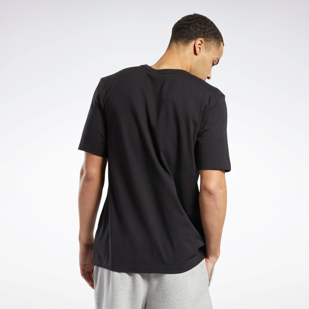Reebok Answer to No One Korta Sleeve T-Shirt Svarta | AVEXC-0365