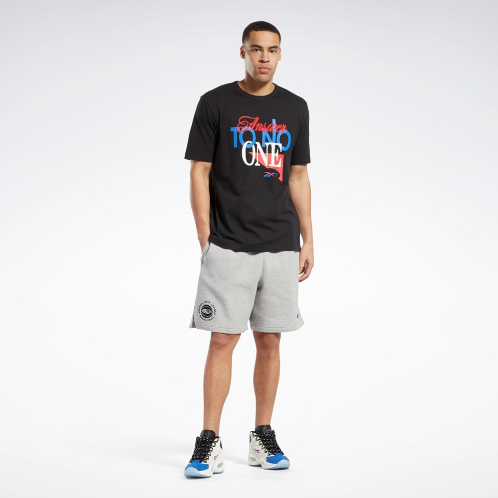 Reebok Answer to No One Korta Sleeve T-Shirt Svarta | AVEXC-0365