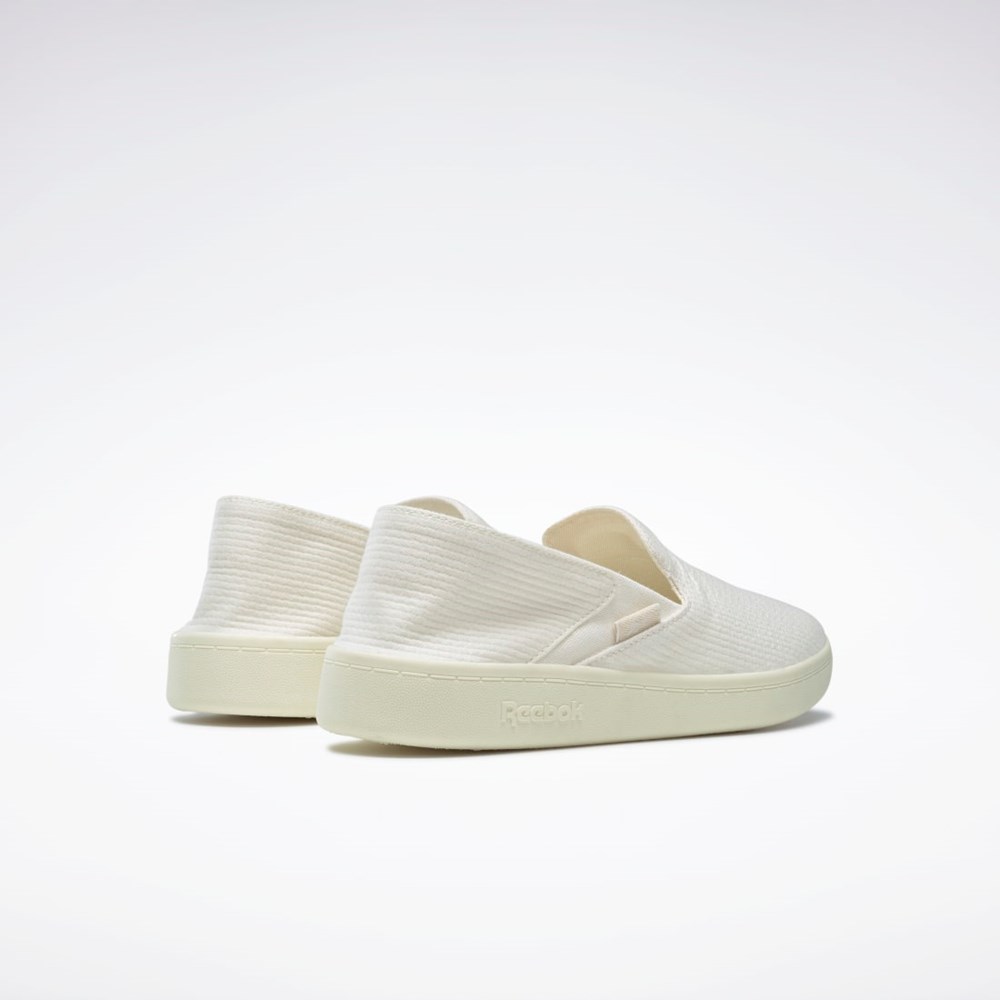 Reebok Bomull & Corn Slip-On Shoes Vita | OFKZM-4573
