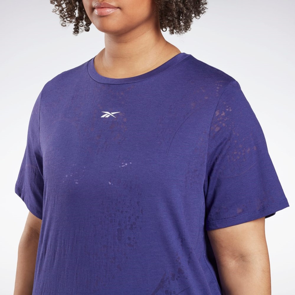 Reebok Burnout T-Shirt (Plus Size) Lila | CEFTA-2341