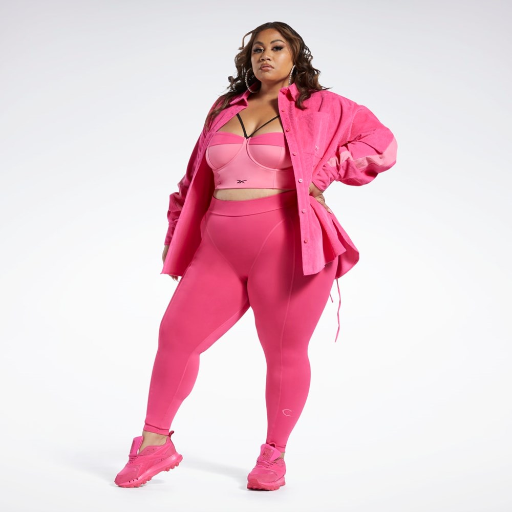 Reebok Cardi B Corduroy Cover-Up (Plus Size) Rosa | LCHTX-9768