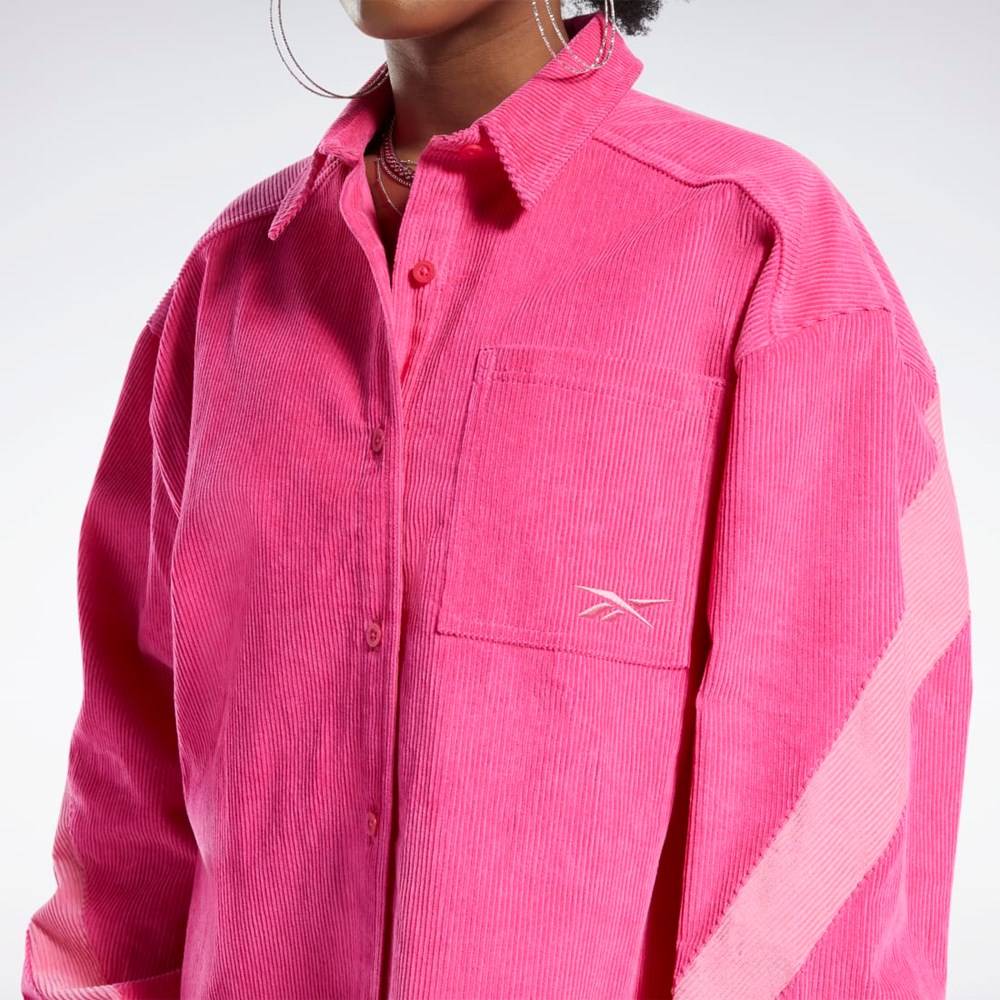 Reebok Cardi B Corduroy Cover-Up Rosa | UWGMQ-3109