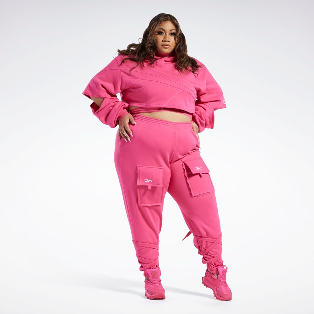 Reebok Cardi B Knit Pants (Plus Size) Rosa | OAVQC-5940