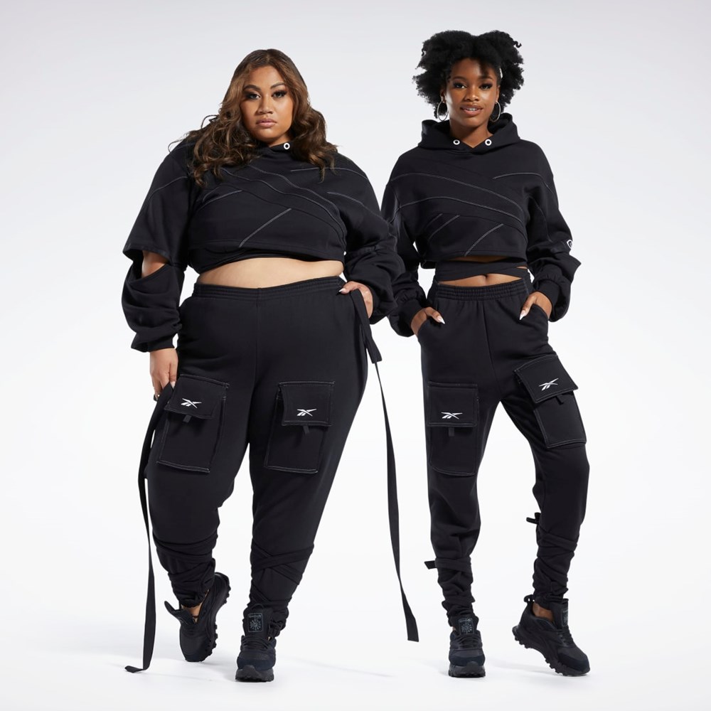 Reebok Cardi B Knit Pants (Plus Size) Svarta | RQFJZ-1502