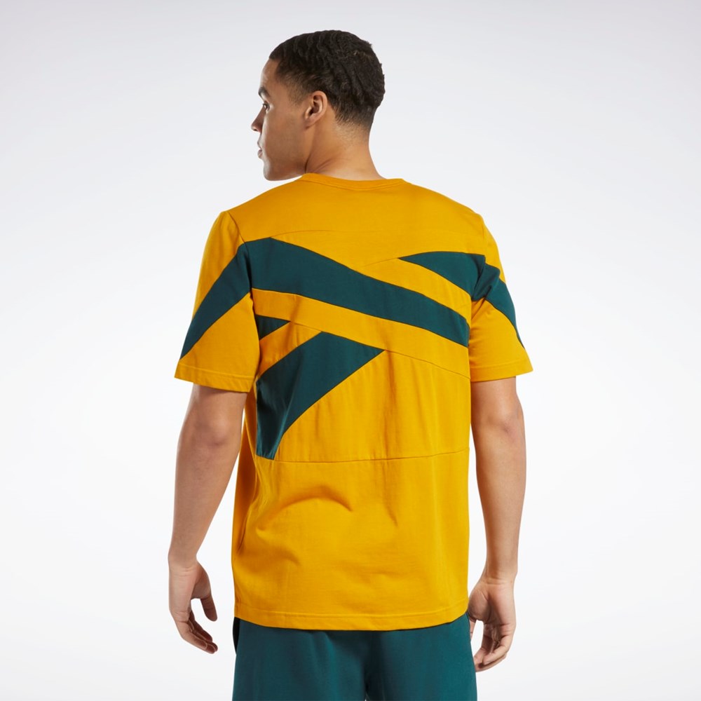 Reebok Classics Brand Proud T-Shirt Bright Ochre | LYHSD-5742