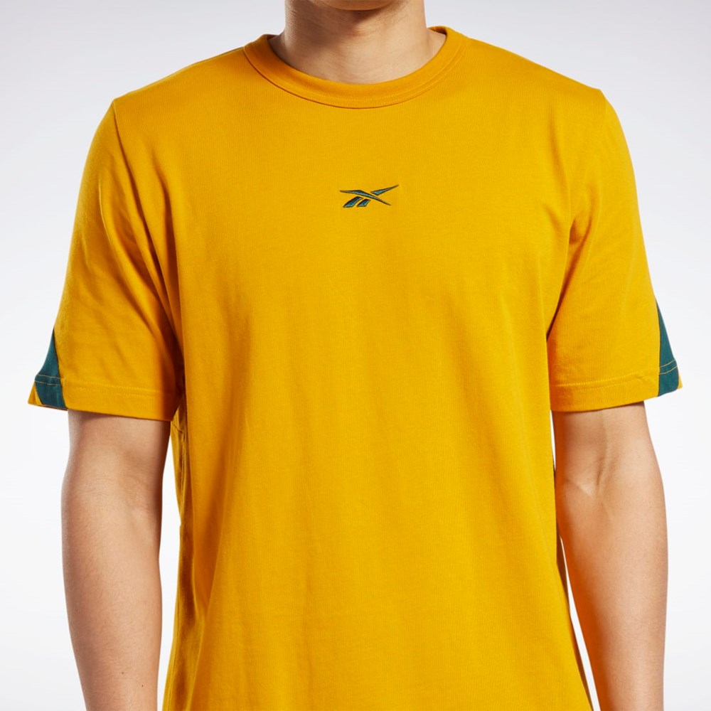 Reebok Classics Brand Proud T-Shirt Bright Ochre | LYHSD-5742