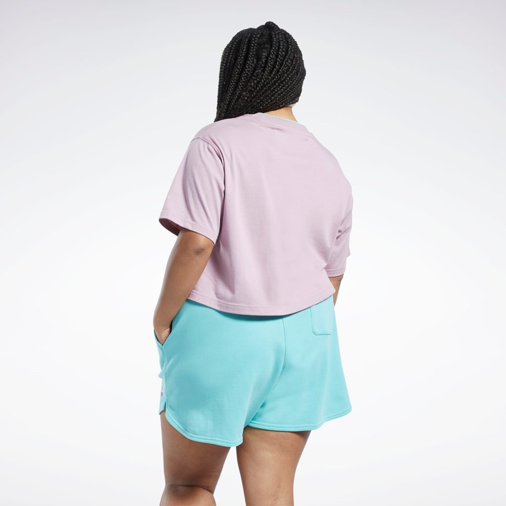 Reebok Classics Tryck T-Shirt (Plus Size) Infused Lilac | GARJV-2496