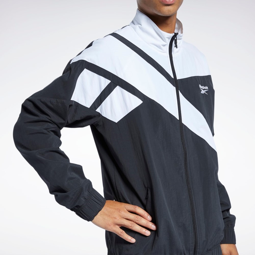 Reebok Classics Vector Track Jacket Svarta | HTFEO-5829