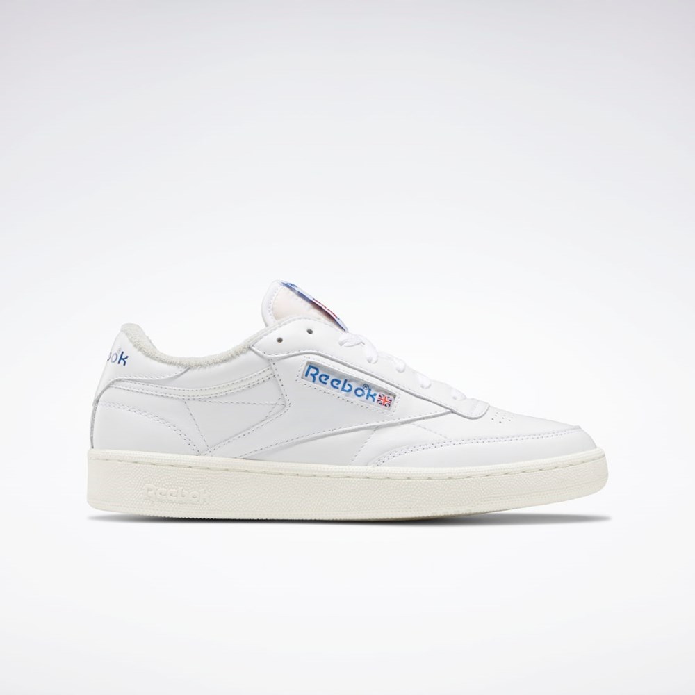 Reebok Club C 85 Vintage Shoes Vita Blå | KFAPE-6829