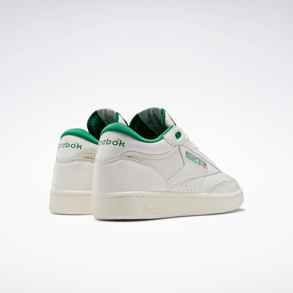 Reebok Club C Mid II Vintage Shoes Gröna Vita | VPSQY-7659