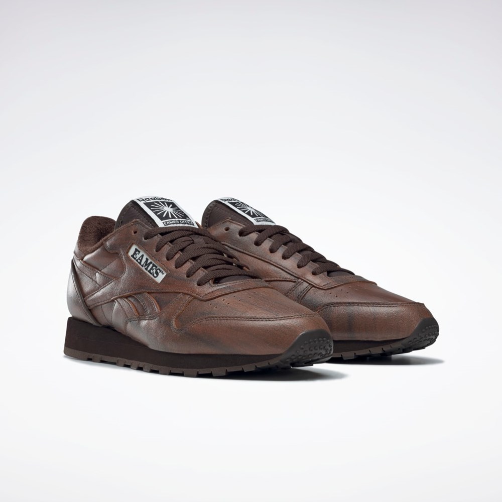Reebok Eames Classic Leather Shoes Mörkbruna Mörkbruna Mörkbruna | SBAEY-0238