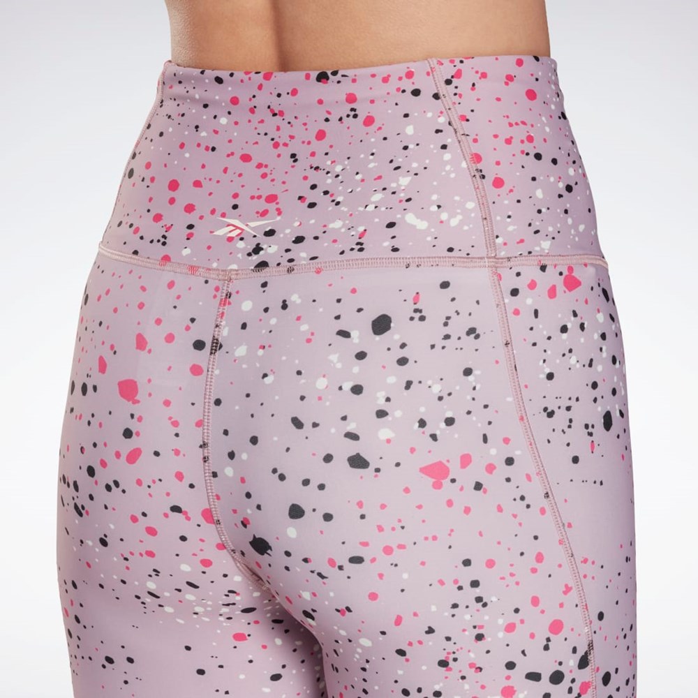 Reebok Lux 2.0 Multi-Colored Speckle Leggings Infused Lilac | YAPDT-2537