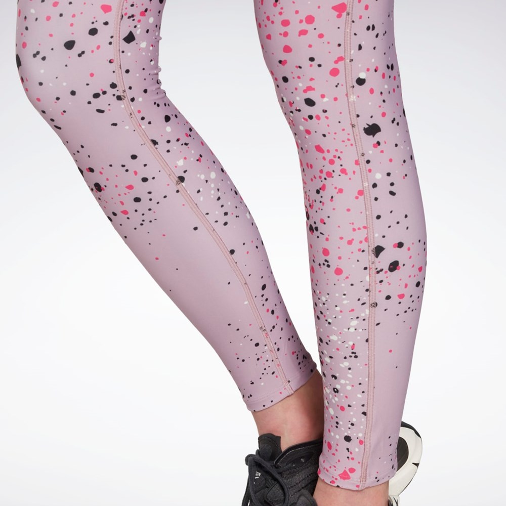 Reebok Lux 2.0 Multi-Colored Speckle Leggings Infused Lilac | YAPDT-2537