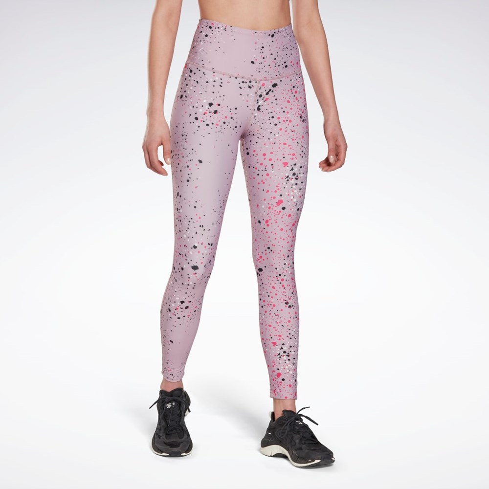 Reebok Lux 2.0 Multi-Colored Speckle Leggings Infused Lilac | YAPDT-2537