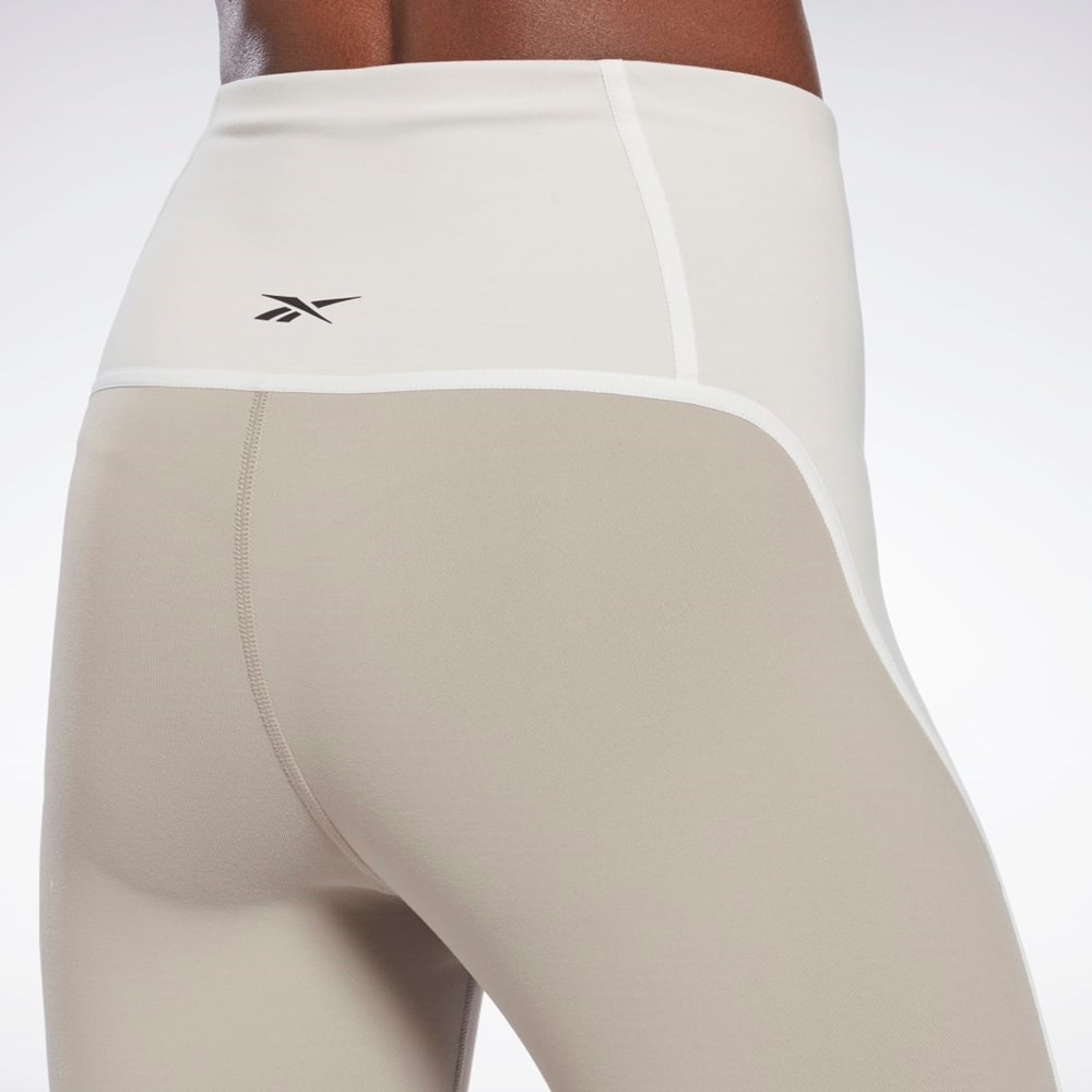 Reebok Lux High-Waisted Colorblock Tights Grå | FCDSE-0371