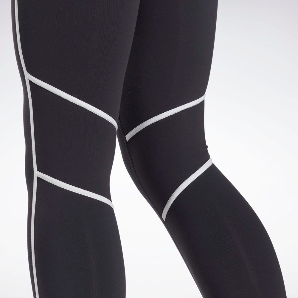 Reebok Lux High-Waisted Colorblock Tights Svarta | LNEHK-8754