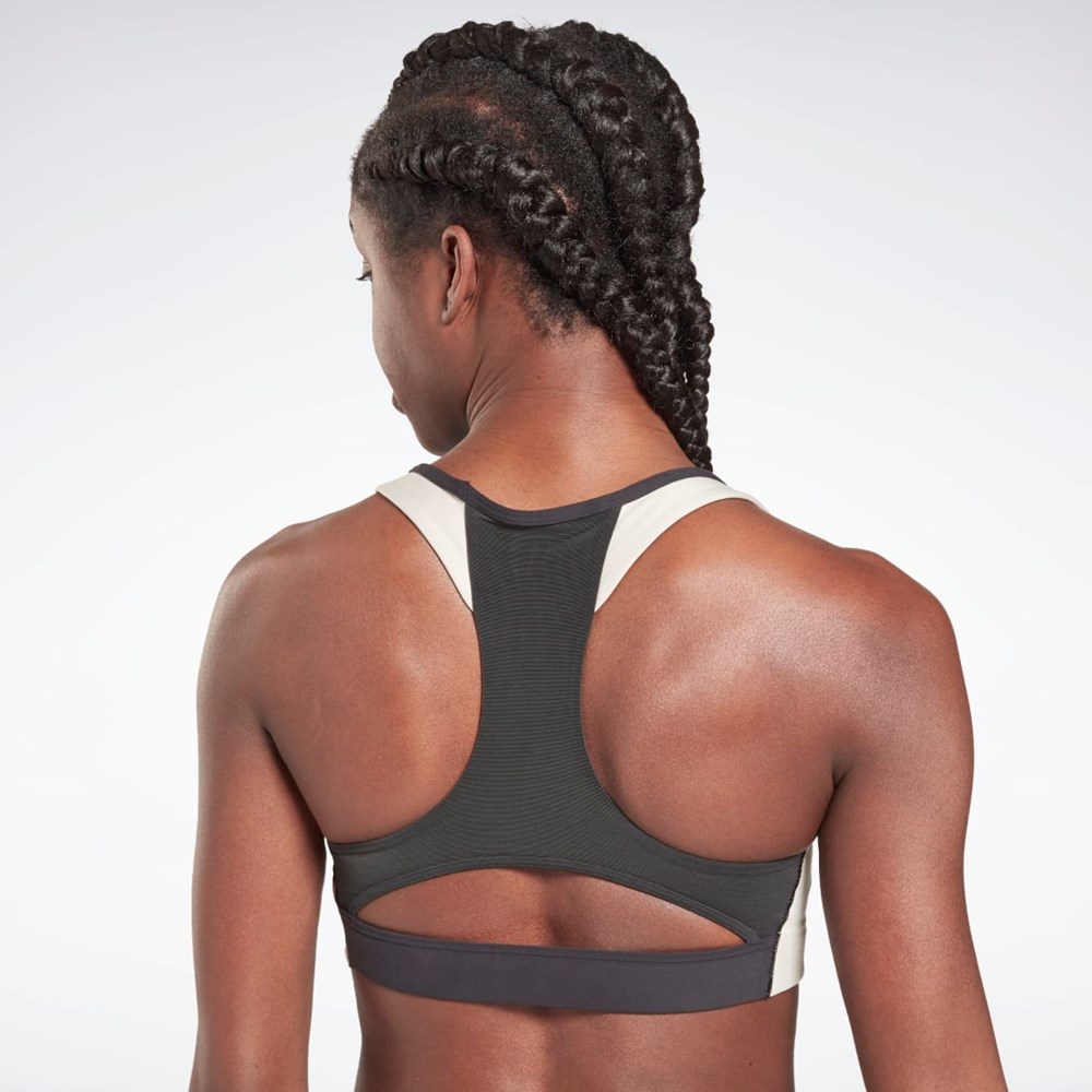 Reebok Lux Racer Vadderad Colorblock Sports Bra Svarta | NBMOQ-4621