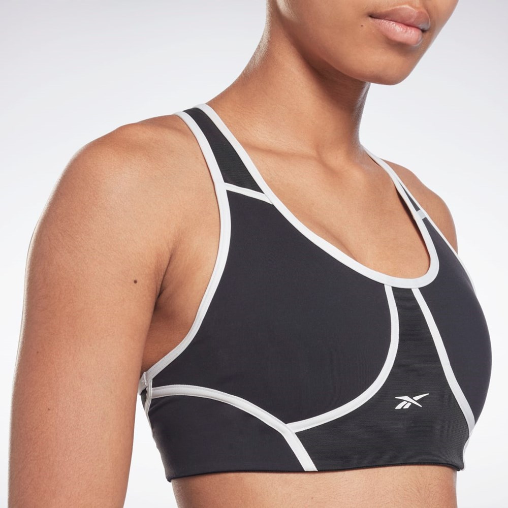 Reebok Lux Racer Vadderad Colorblocked Bra Svarta | WNBMH-9285