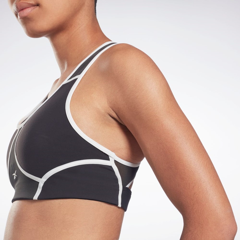 Reebok Lux Racer Vadderad Colorblocked Bra Svarta | WNBMH-9285