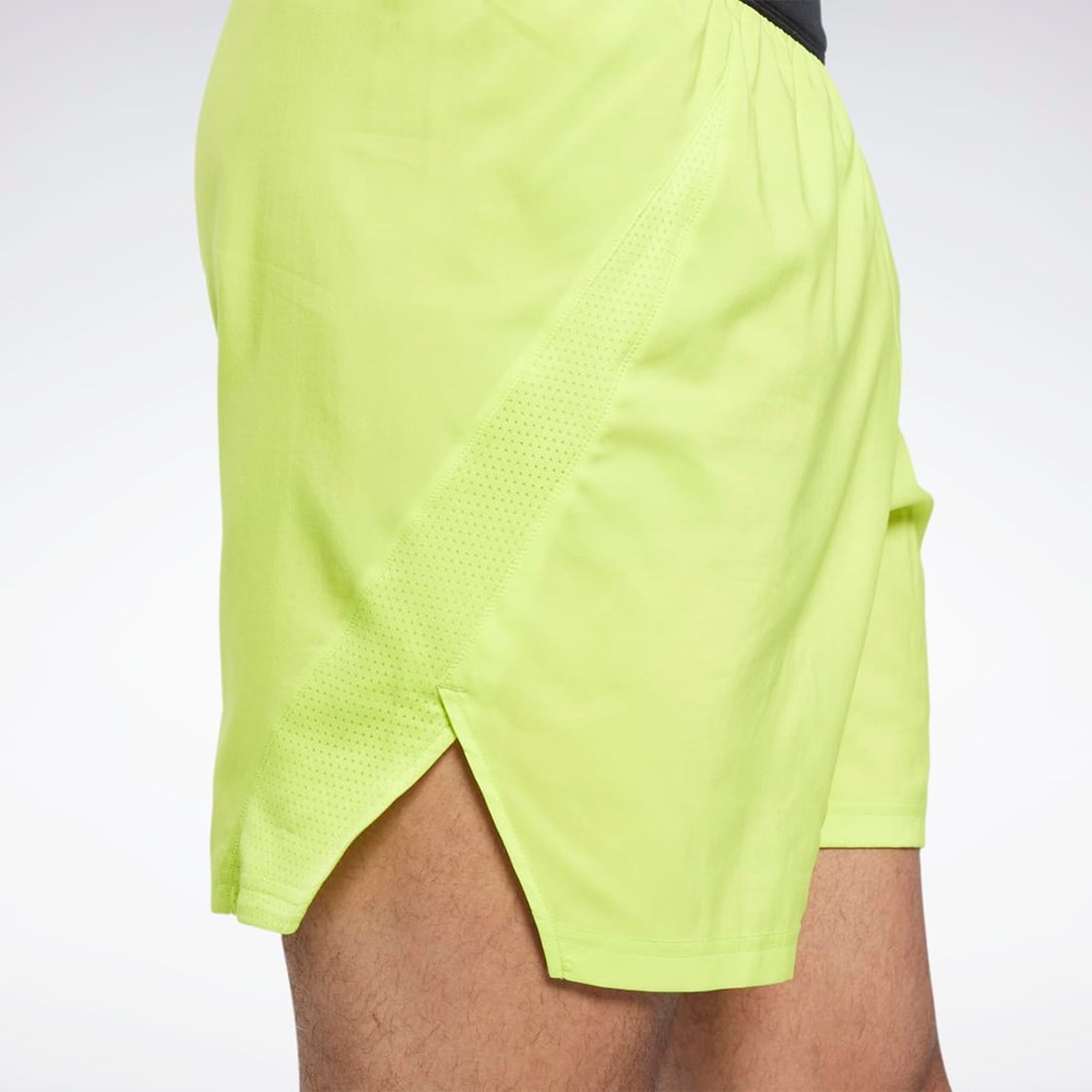 Reebok Löpar Woven Shorts Gula | OBMHI-9102