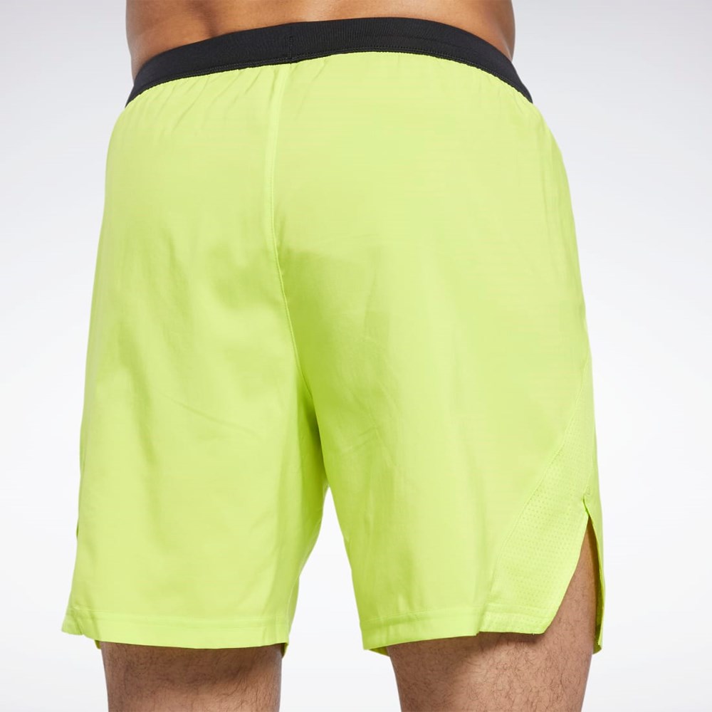 Reebok Löpar Woven Shorts Gula | OBMHI-9102
