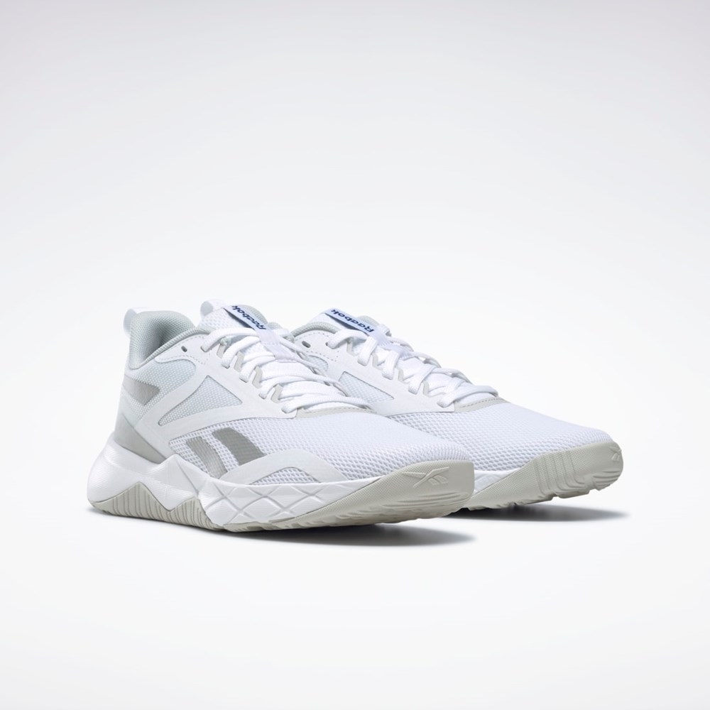 Reebok NFX Tränings Shoes Vita Grå Blå | WSEPQ-8041