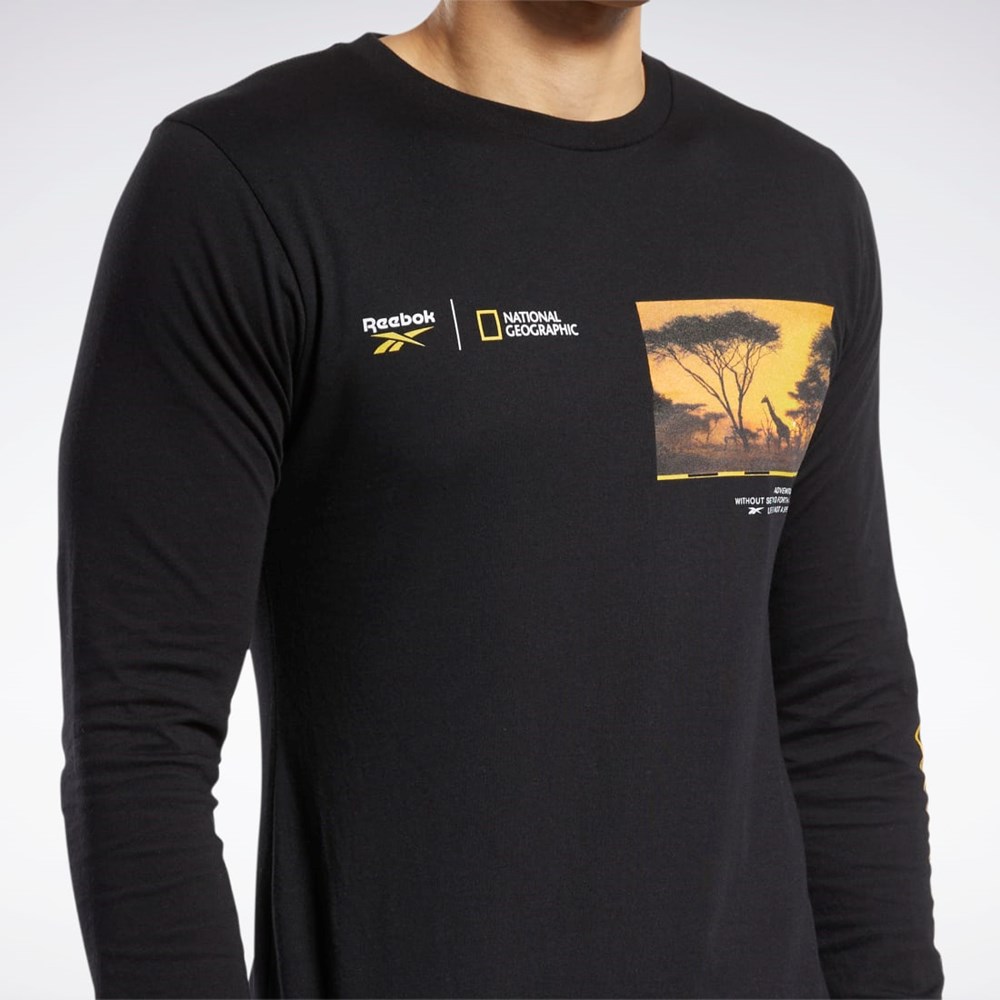Reebok National Geographic Long Sleeve T-Shirt Multi | IJBGN-0861