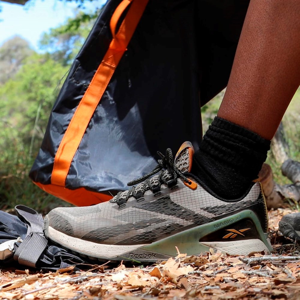 Reebok National Geographic Nano X1 Adventure Shoes Ljussvarta Gröna | HUKBE-4329