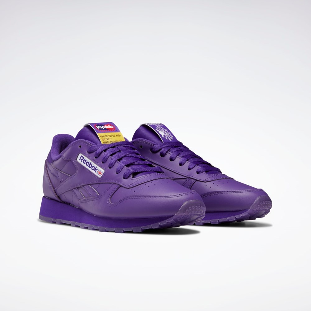 Reebok Popsicle Classic Leather Shoes Lila Lila Lila | CXPZH-1960