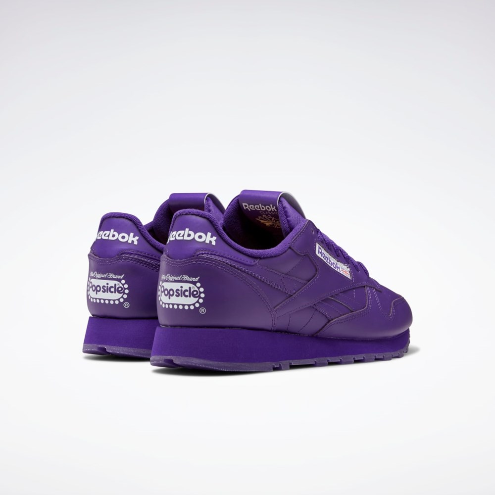 Reebok Popsicle Classic Leather Shoes Lila Lila Lila | CXPZH-1960