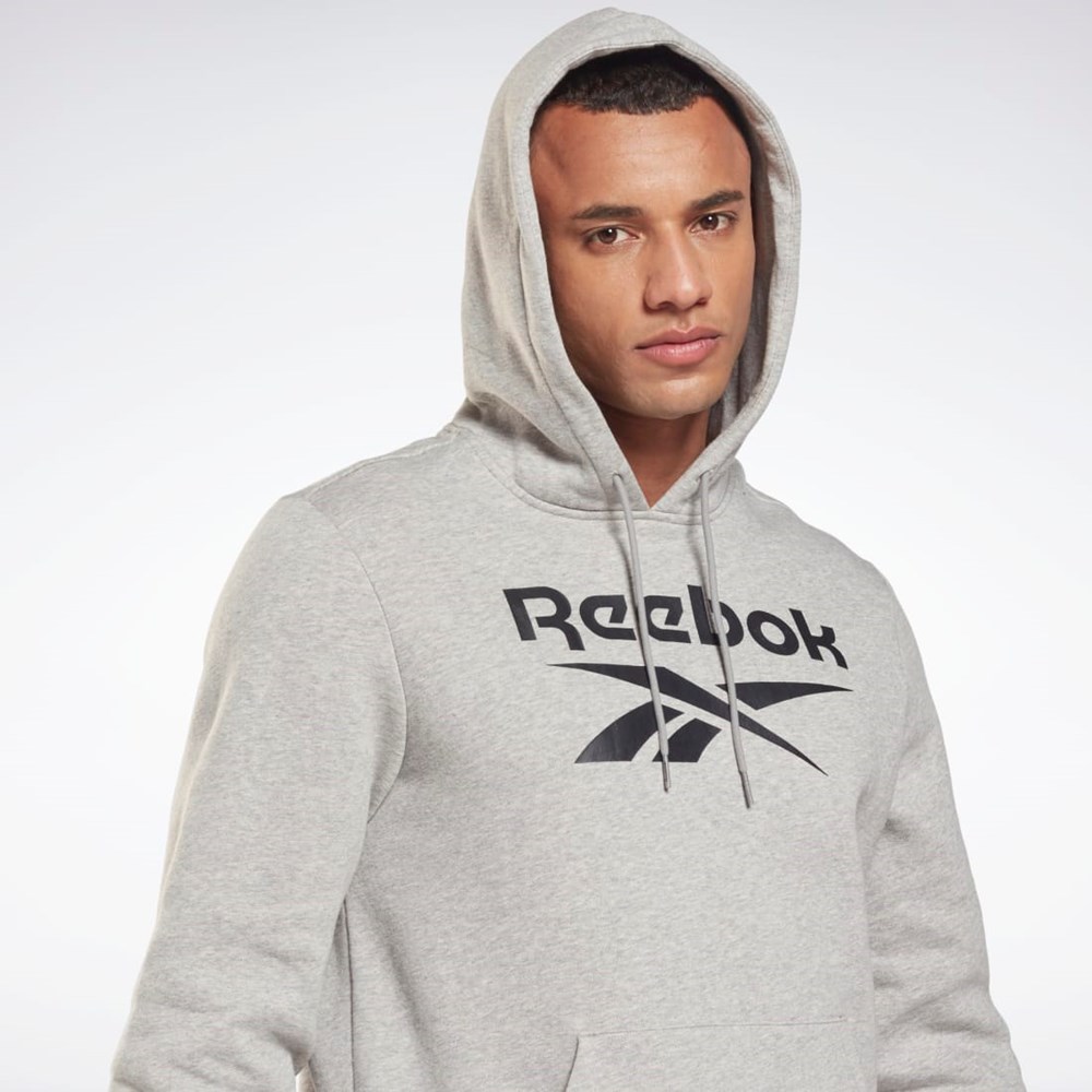 Reebok Reebok Identity Fleece Hoodie Grå Svarta | HUPVE-8051