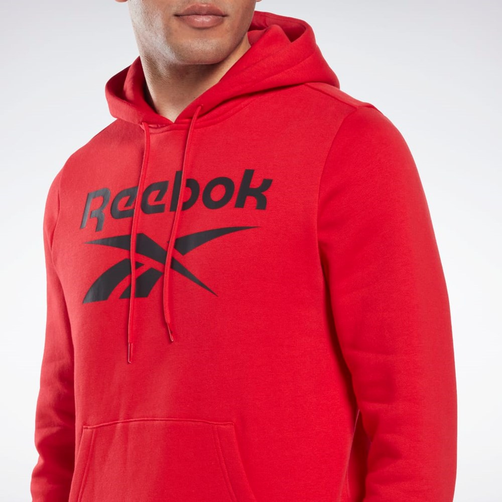 Reebok Reebok Identity Fleece Hoodie Röda Svarta | QSRPF-5417