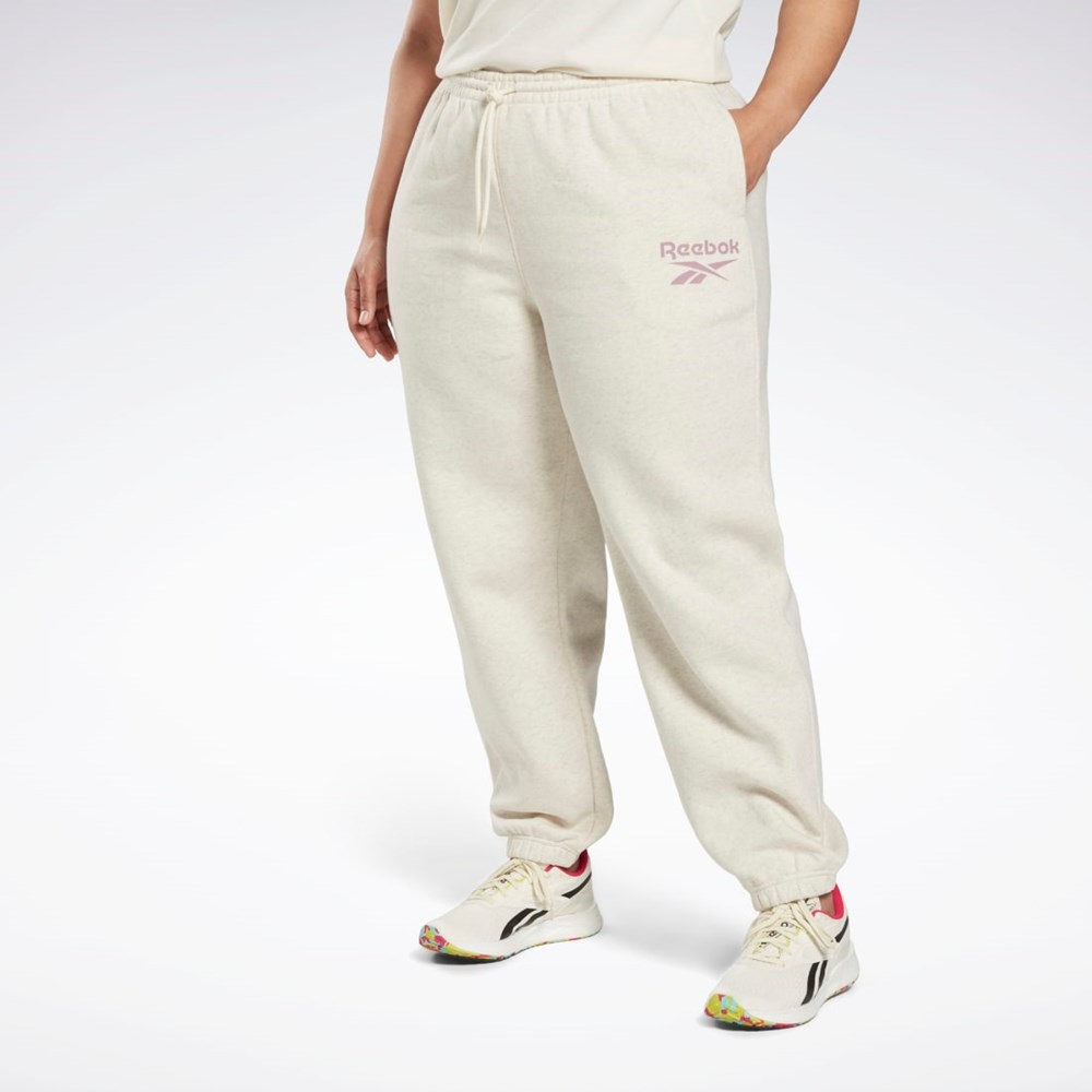 Reebok Reebok Identity Logo Fleece Joggers (Plus Size) Vita | ZSBVY-9502