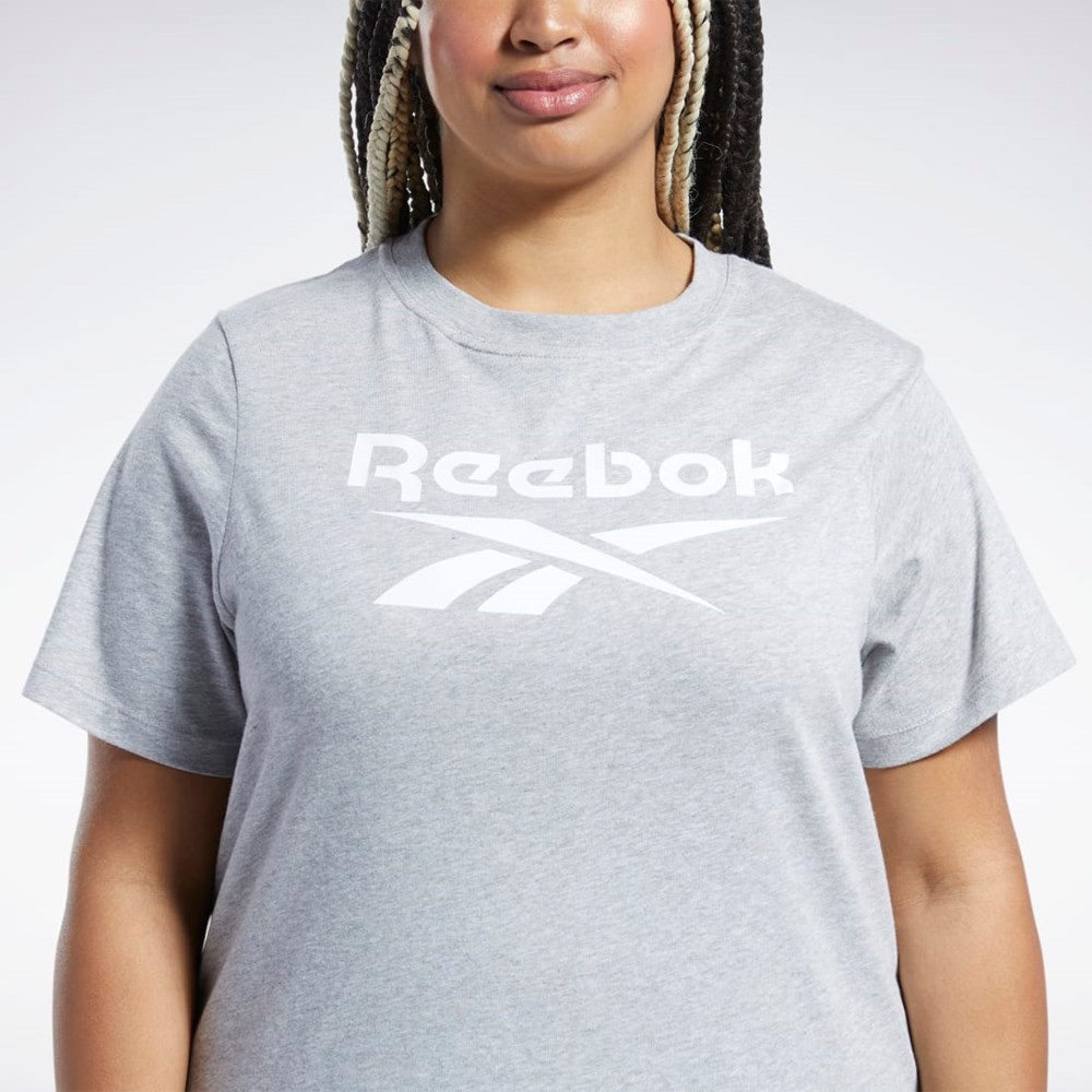 Reebok Reebok Identity T-Shirt (Plus Size) Grå | CNQWH-9361