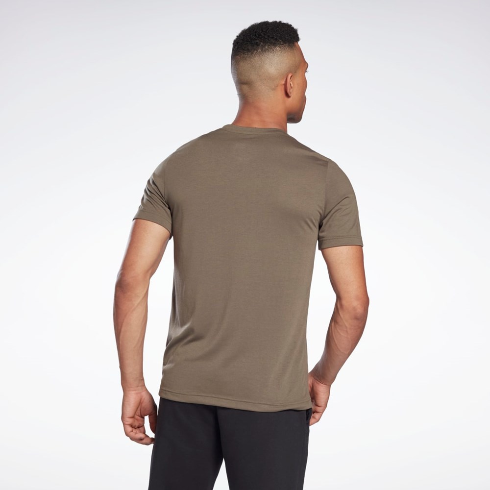 Reebok Reebok Tryck Series T-Shirt Gröna | JNCEI-0975