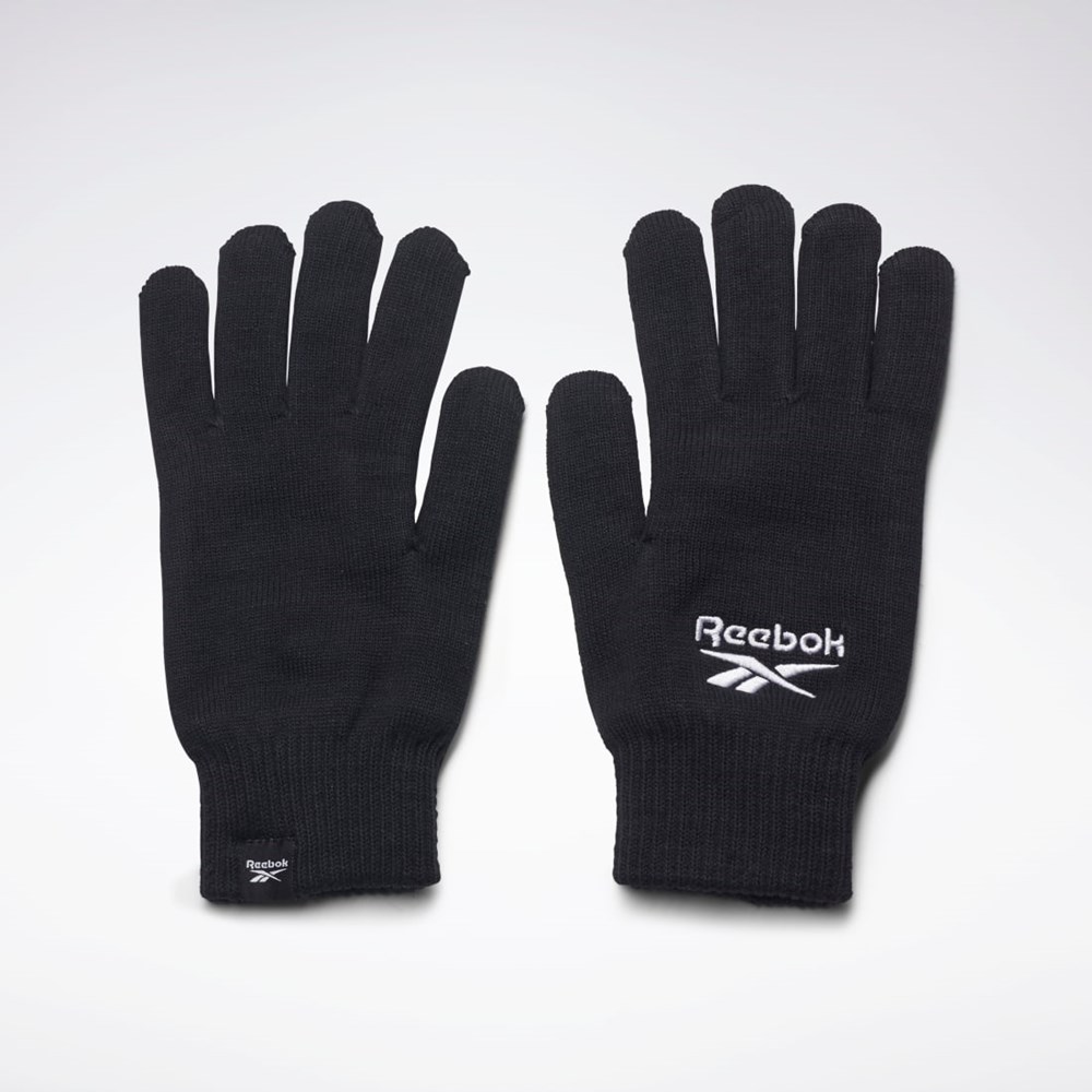 Reebok Sports Essentials Logo Gloves Svarta | WJFAX-7463