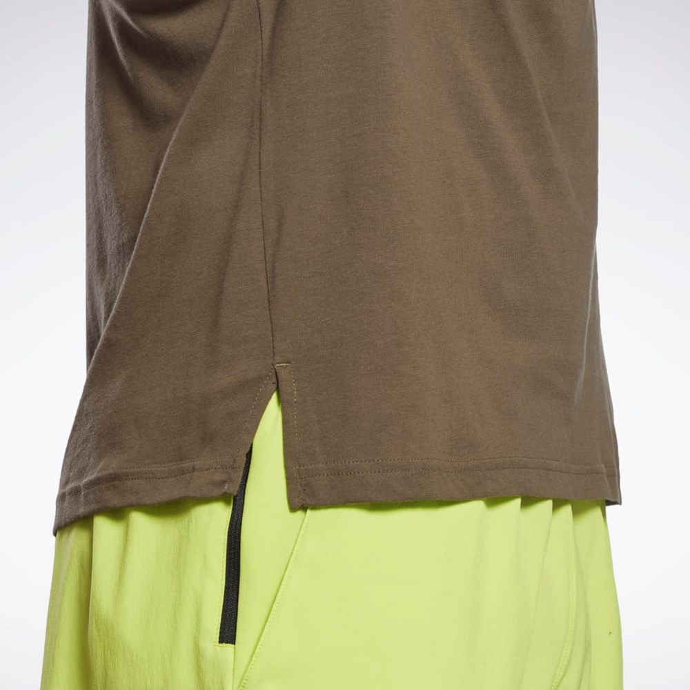 Reebok Tryck Speedwick Move T-Shirt Gröna | CGHTN-8703
