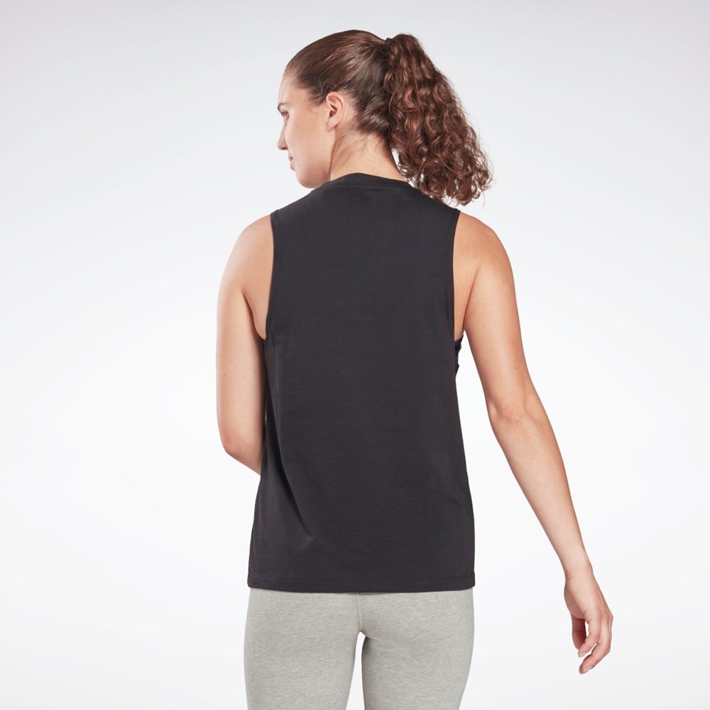 Reebok Tränings Essentials Muscle Tank Top Svarta | NFYJE-9513