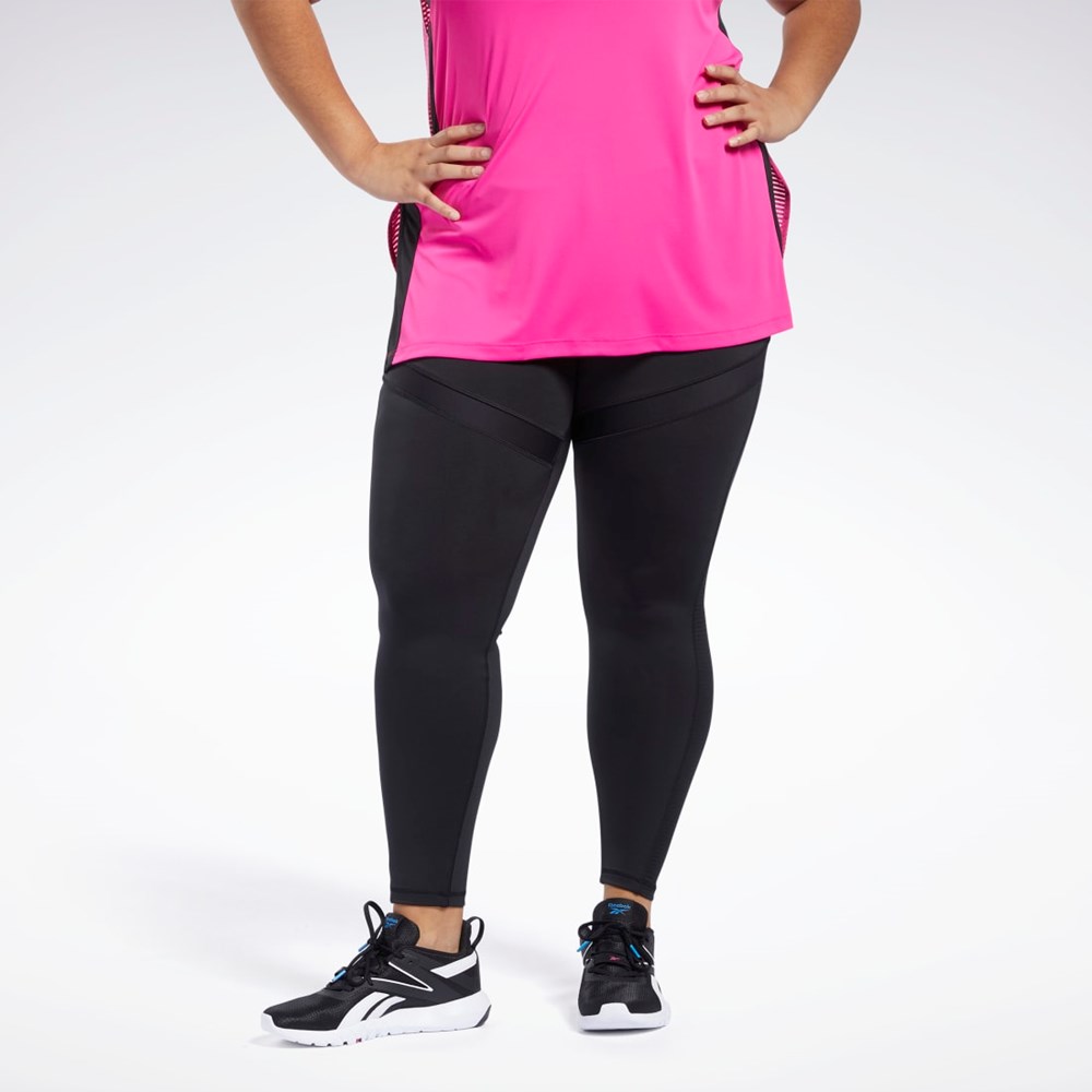 Reebok Workout Ready Mesh Leggings Svarta | SIPME-4897