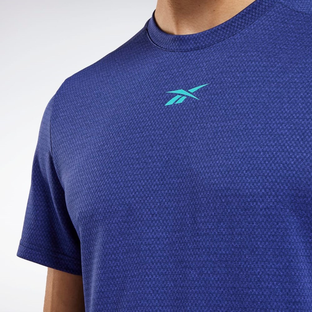 Reebok Workout Ready Mélange T-Shirt Lila | ANLIY-7201