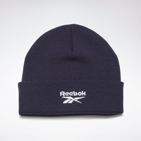 Reebok Foundation Logo Beanie Marinblå | SHDAL-4520