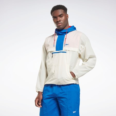 Reebok Lätta Woven Anorak Jacket Vita | BCVPS-0238