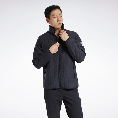 Reebok Outerwear Light Vadderad Jacket Svarta | PRBNY-5726